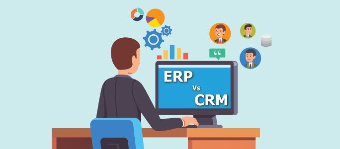 difference between ERP and CRM software